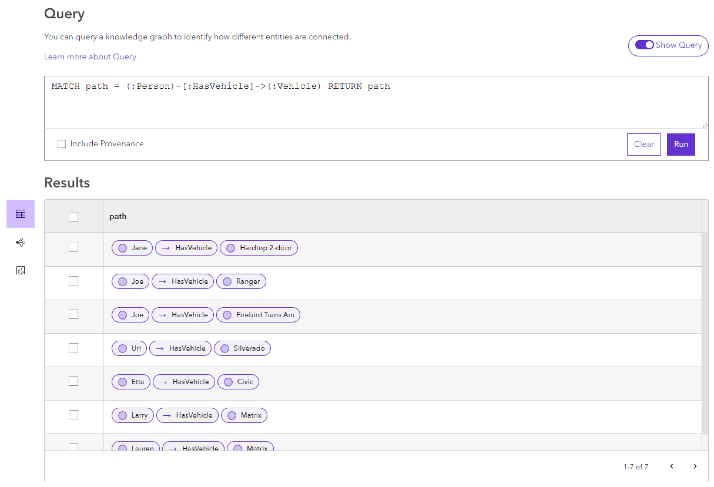 Las rutas contienen todas las partes del patrón de coincidencia. Las rutas contienen todas las partes del patrón de coincidencia.
