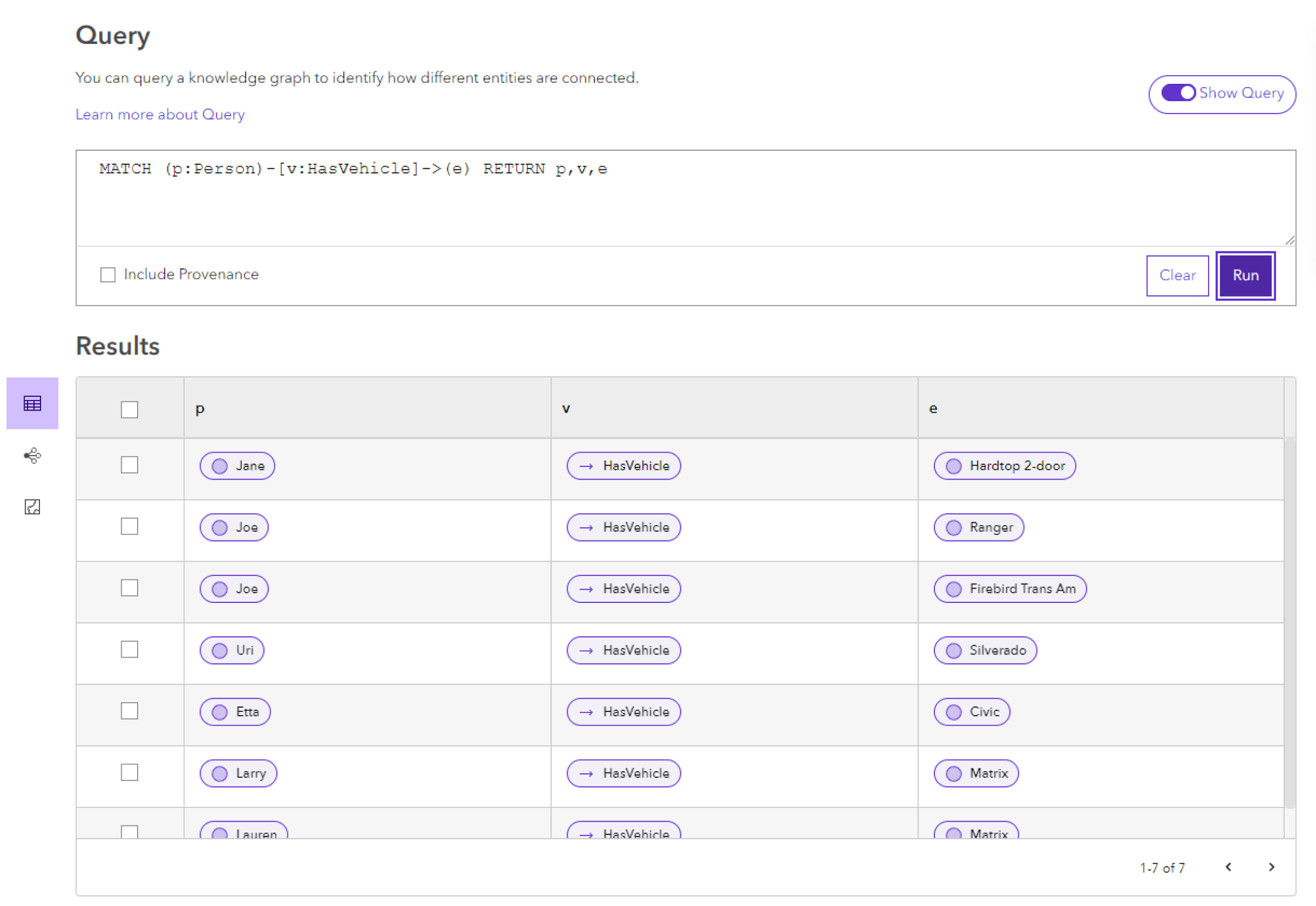 Se devuelven relaciones en las que una entidad Vehículo es el destino de la relación. Se devuelven relaciones en las que una entidad Vehículo es el destino de la relación.